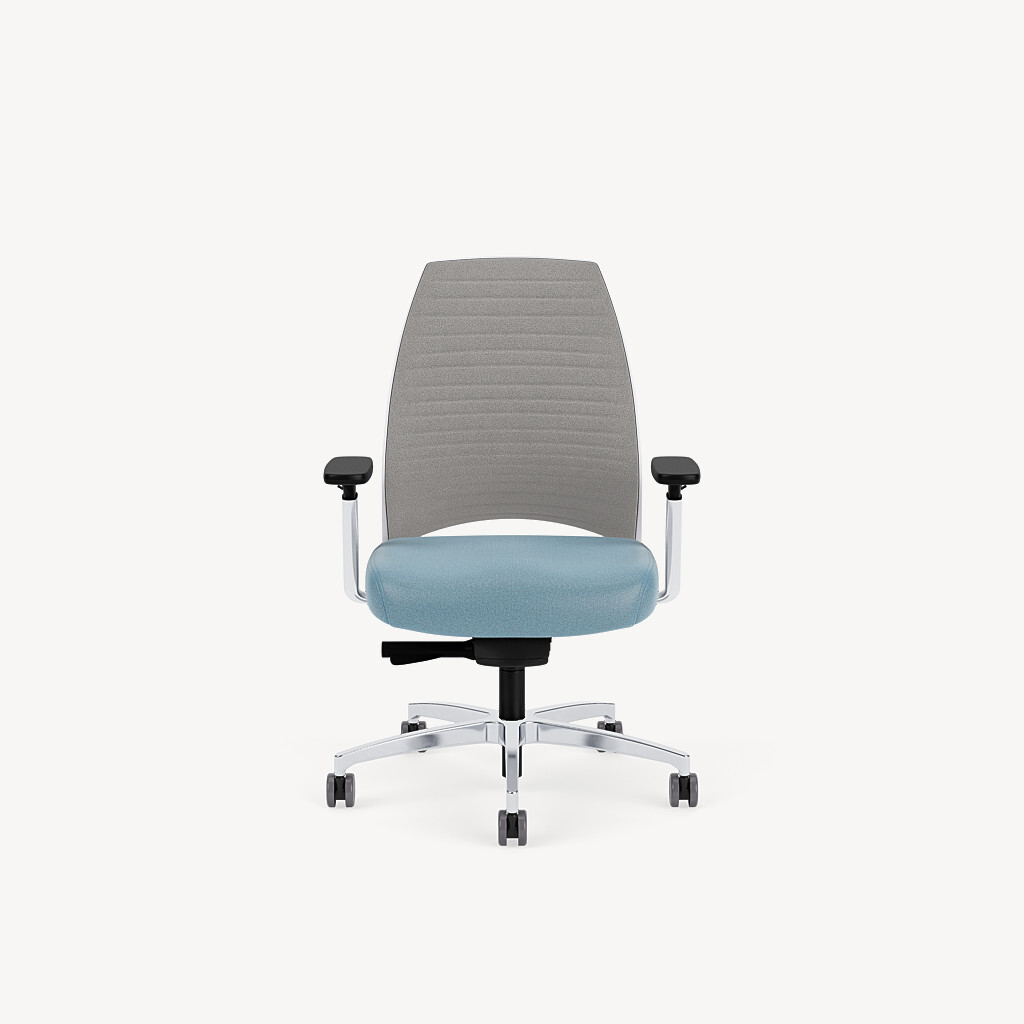 787-polished-framework-blue-seat-grey-groove-dynamic-arm-front