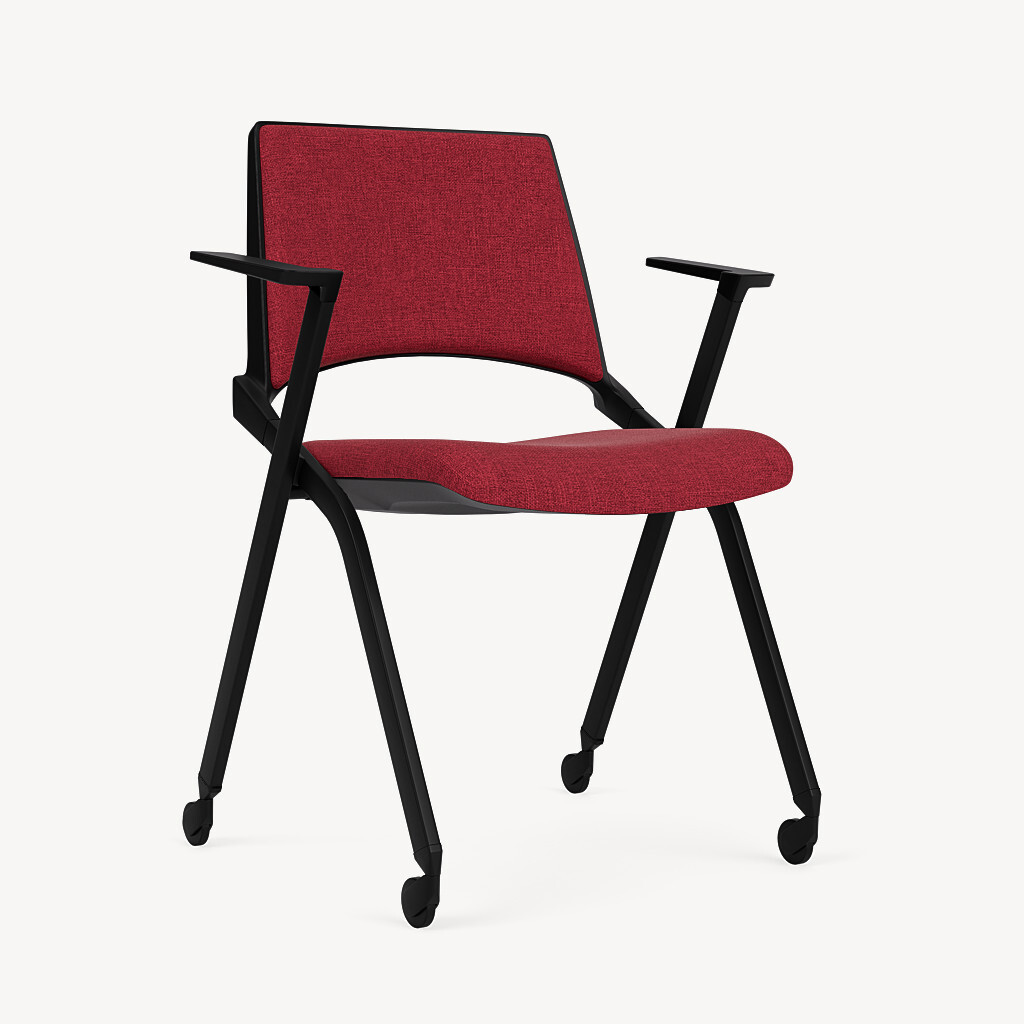 711-black-framework-red-upholstery
