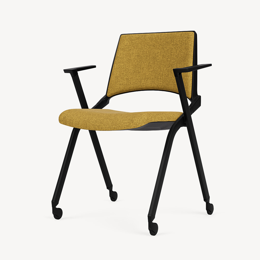 711-black-framework-yellow-upholstery