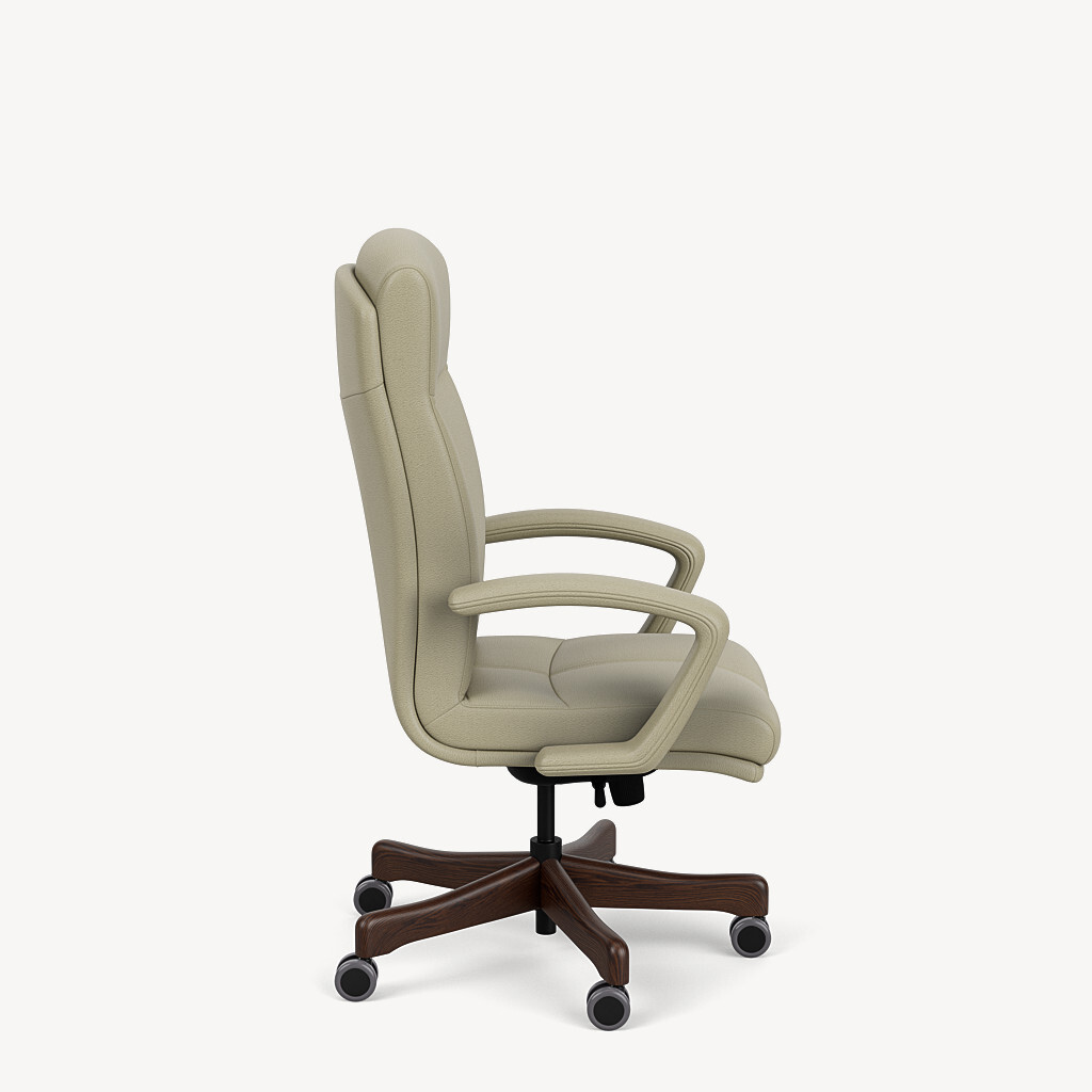 6903-high-back-upholstered-C-arm-tan-leather-black-walnut-wood-base-side