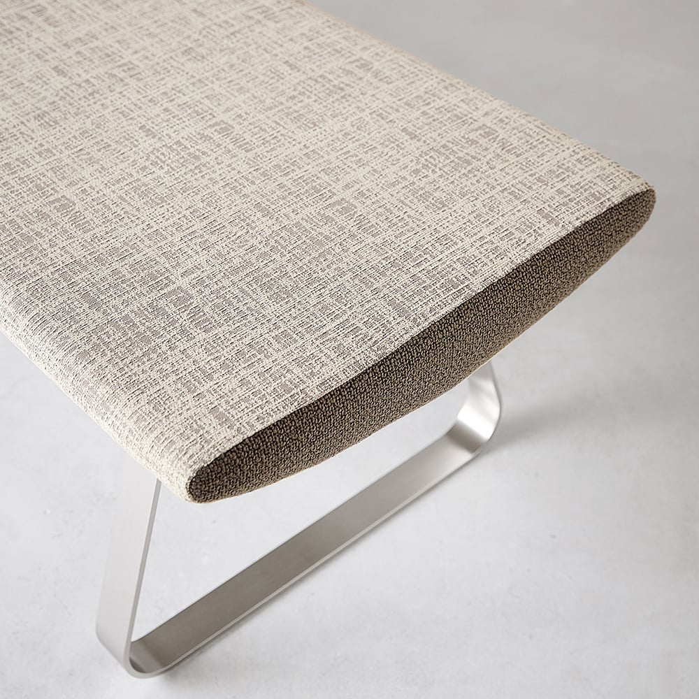 bench-two-tone-polished-loop-base