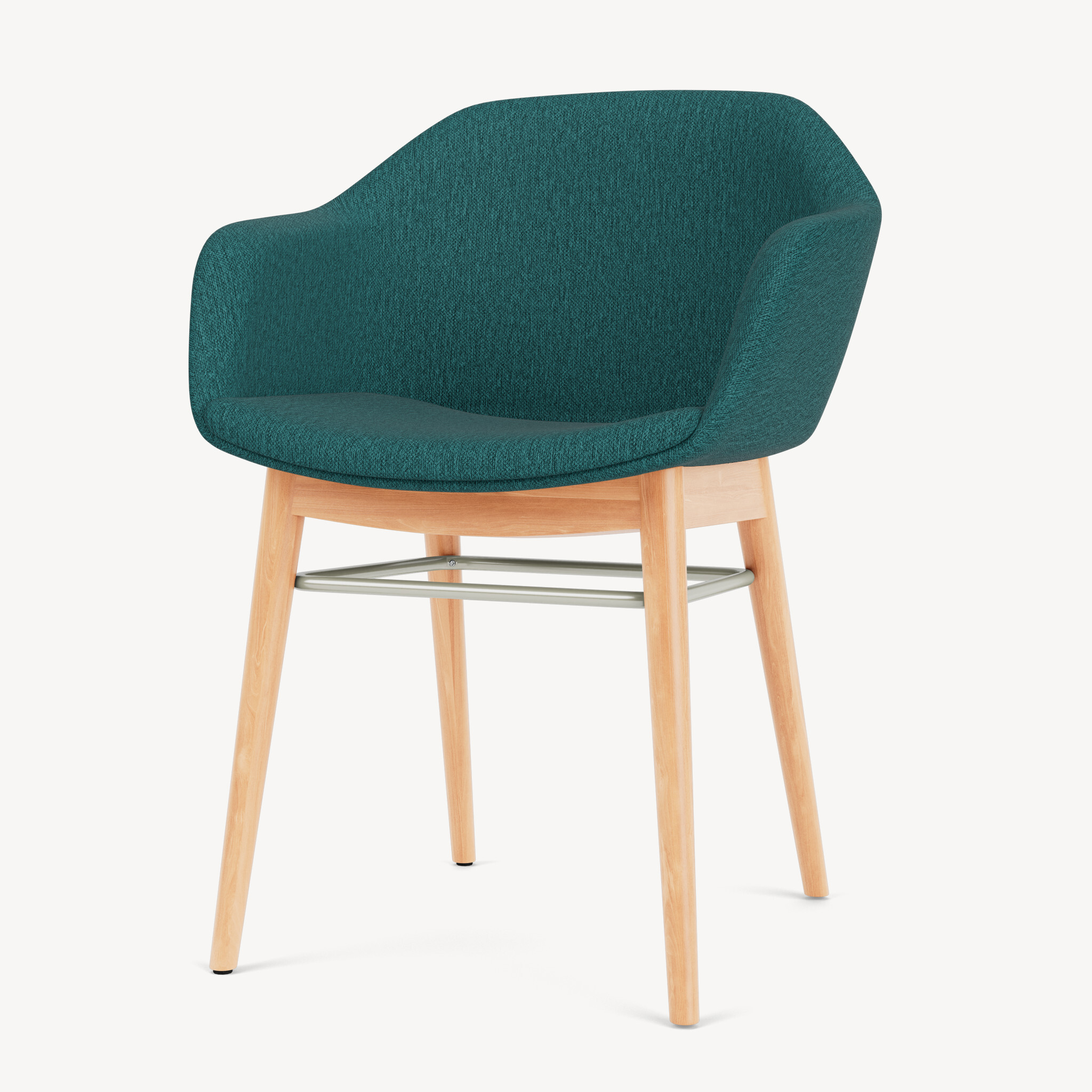 514-upholstered-chair-wood-base-green-front45