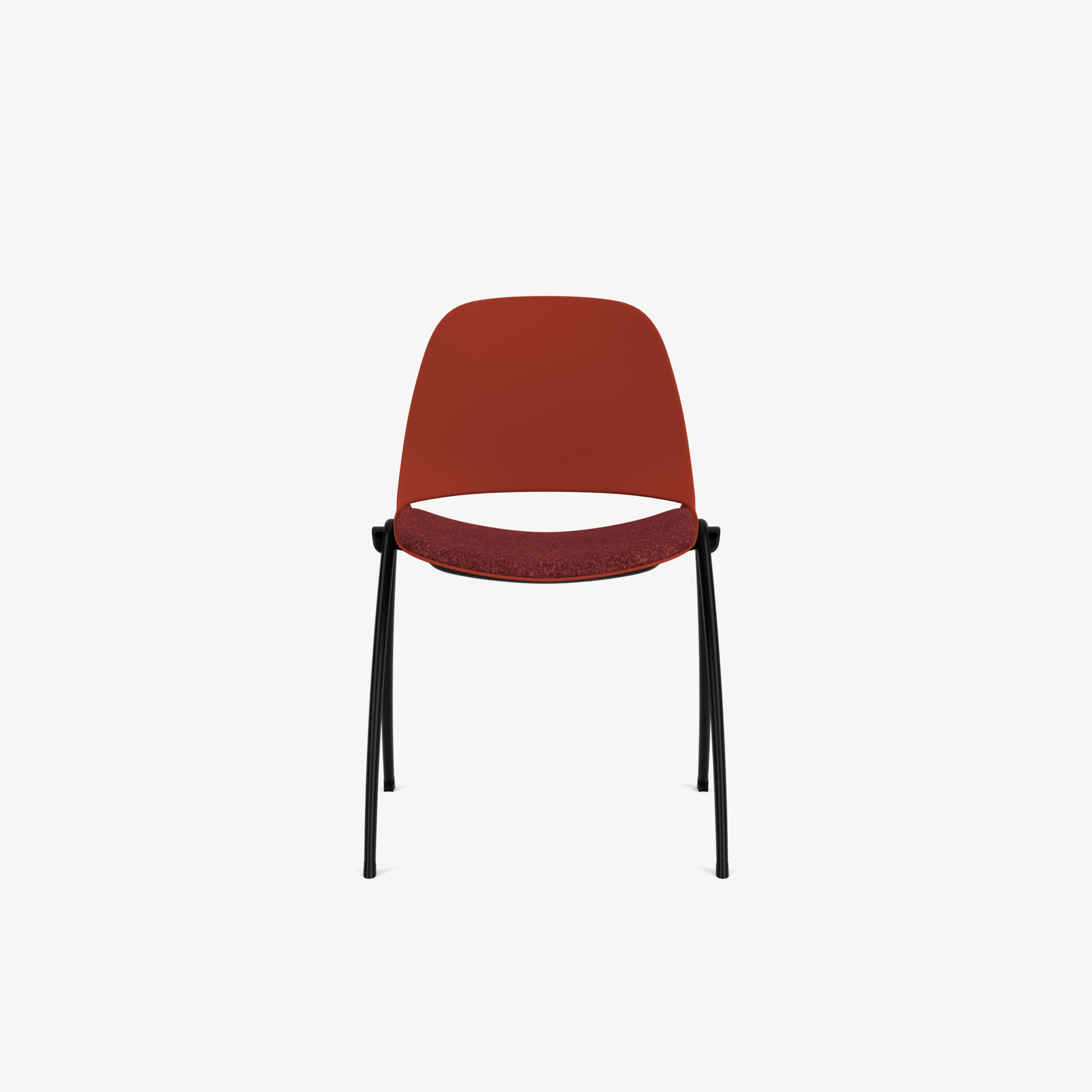 640-black-framework-red-poly-armless-upholstered-red-seat-front