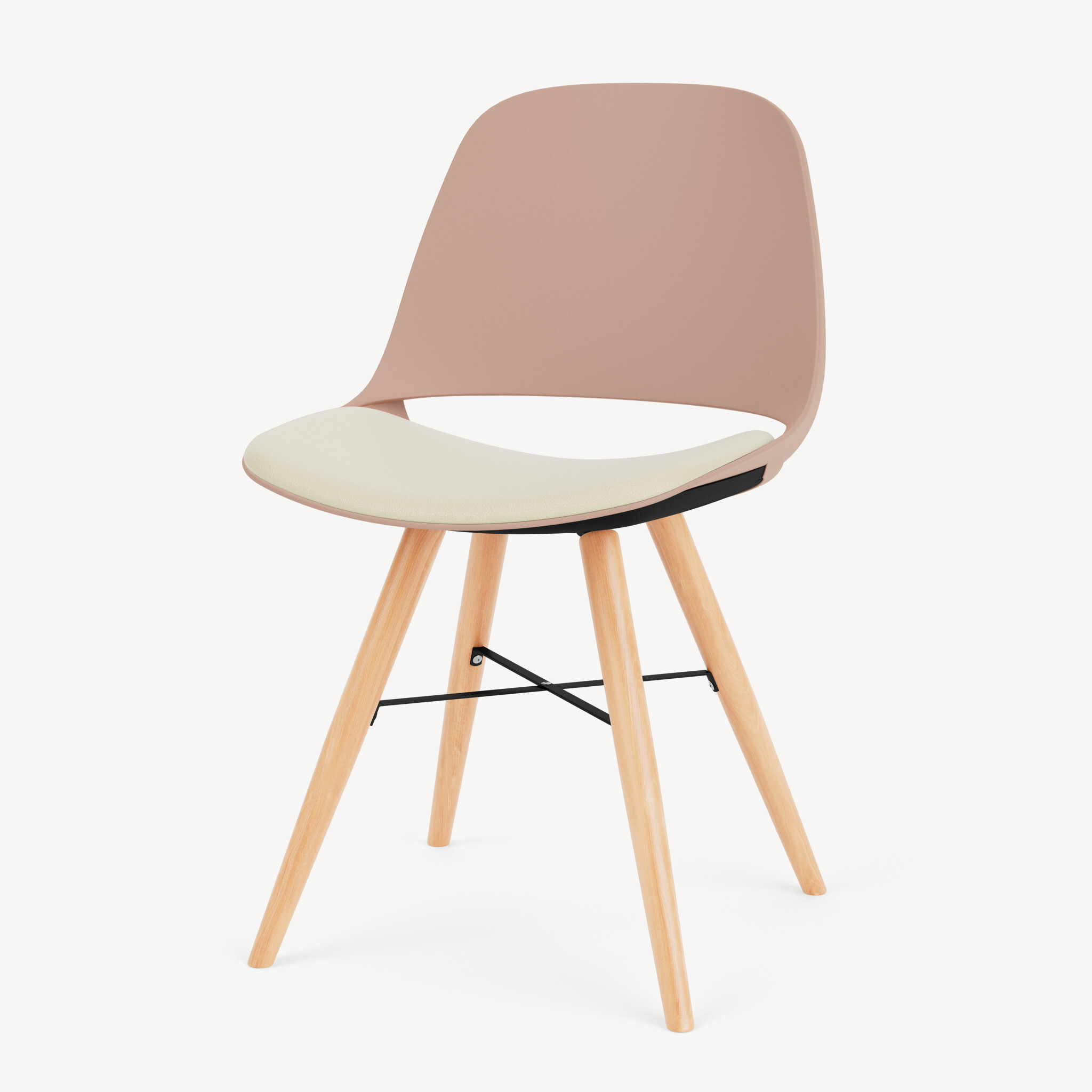 643-dusty-pink-poly-beech-wood-cream-upholstery-front45
