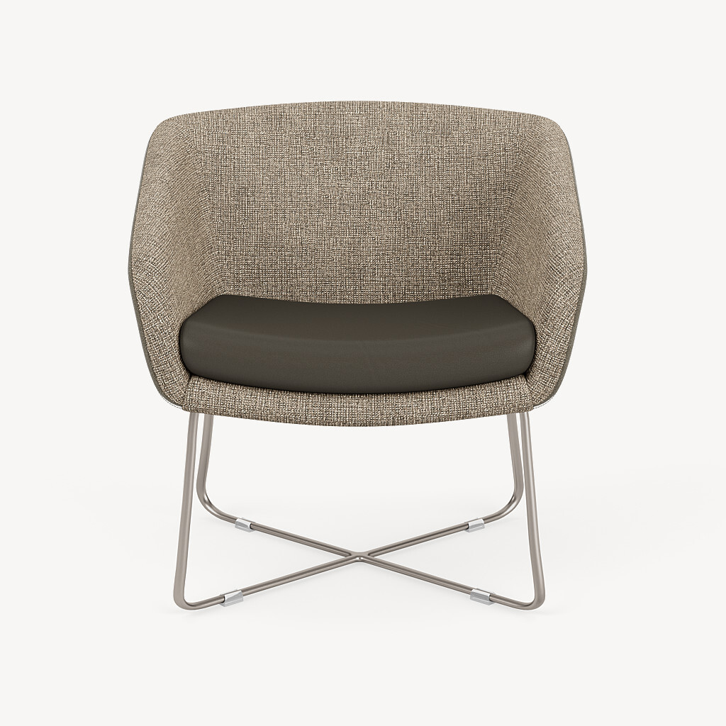 985-two-tone-chair-silver-wire-X-base-front