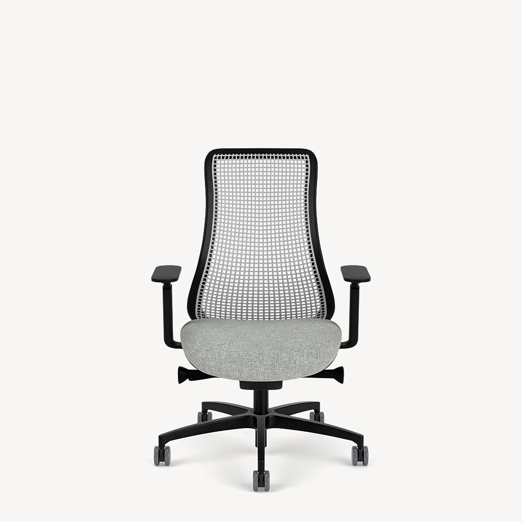 441-black-framework-grey-TPU-grey-seat-black-dynamic-arm-front