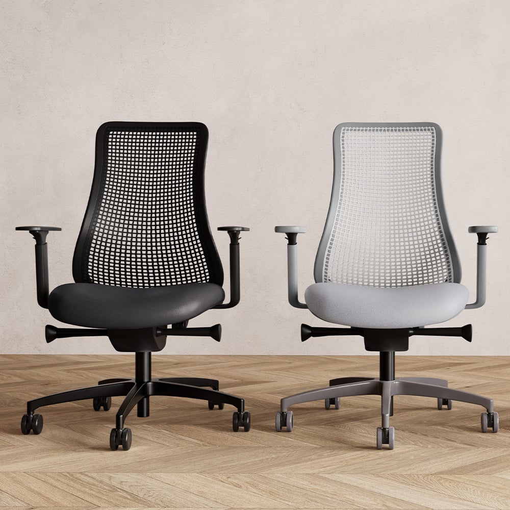 black-and-grey-genieflex-chairs