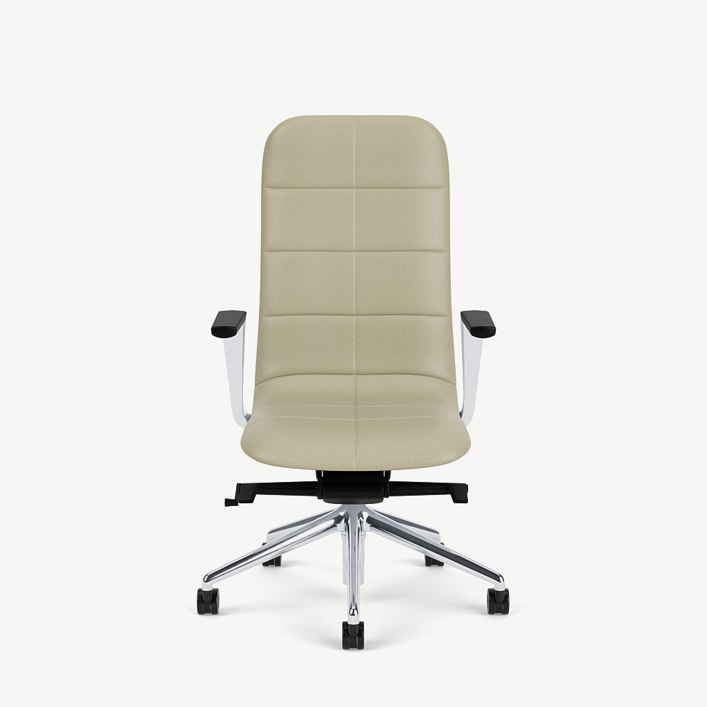 211-polished-framework-tan-upholstery-front