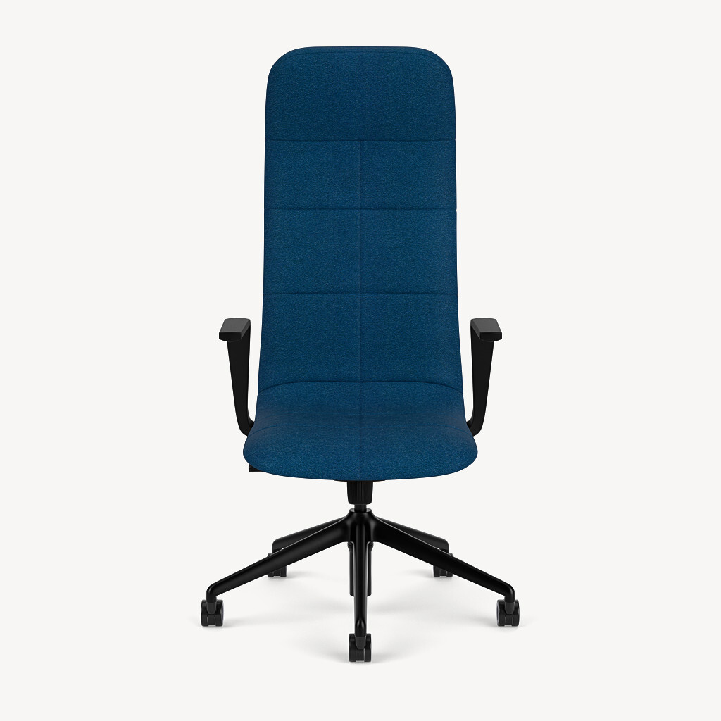 216-black-framework-navy-blue-upholstery-front