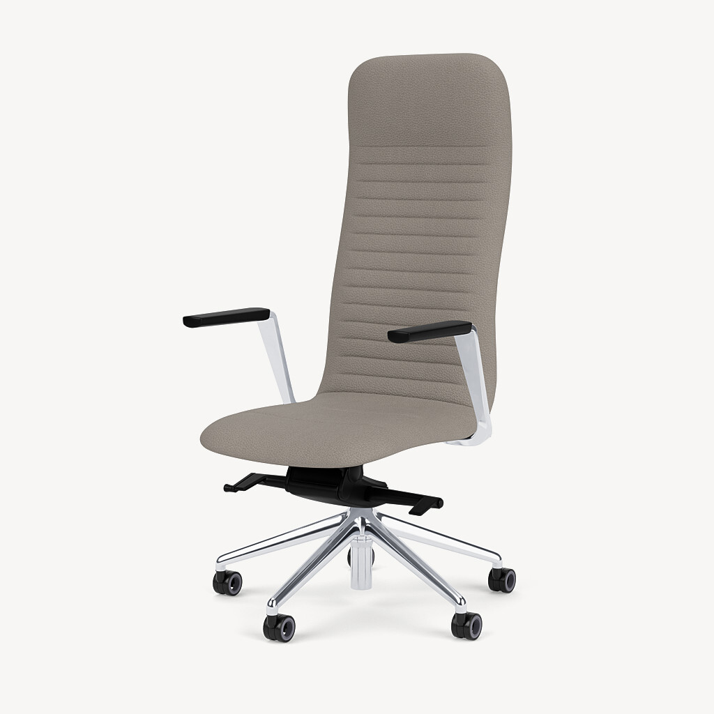 217-polished-framework-taupe-upholstery-front45