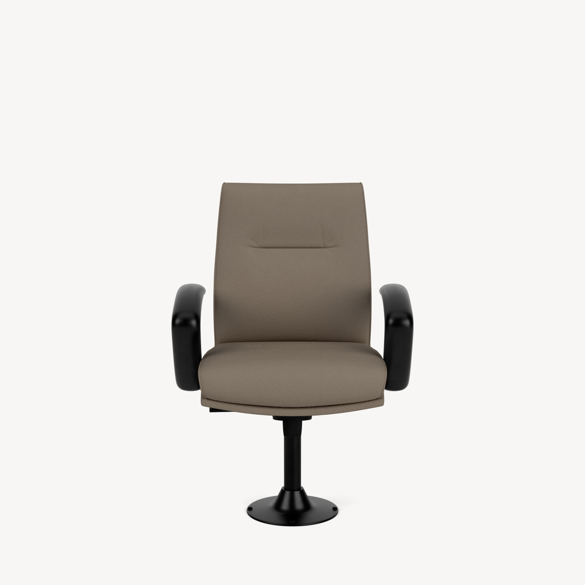 5501J-jury-chair-black-C-arm-grey-leather-front