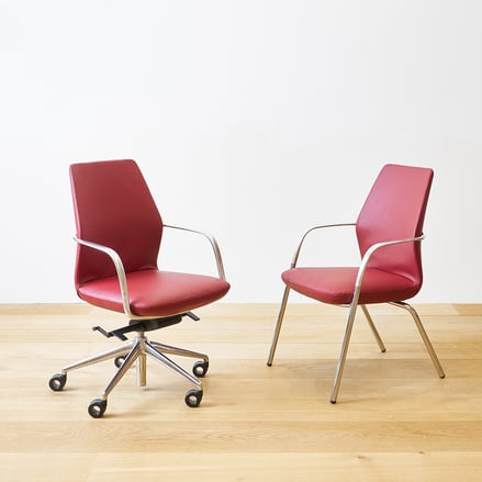 lovelli-mid-back-and-4leg-guest-polished-finish-red-coated-performance
