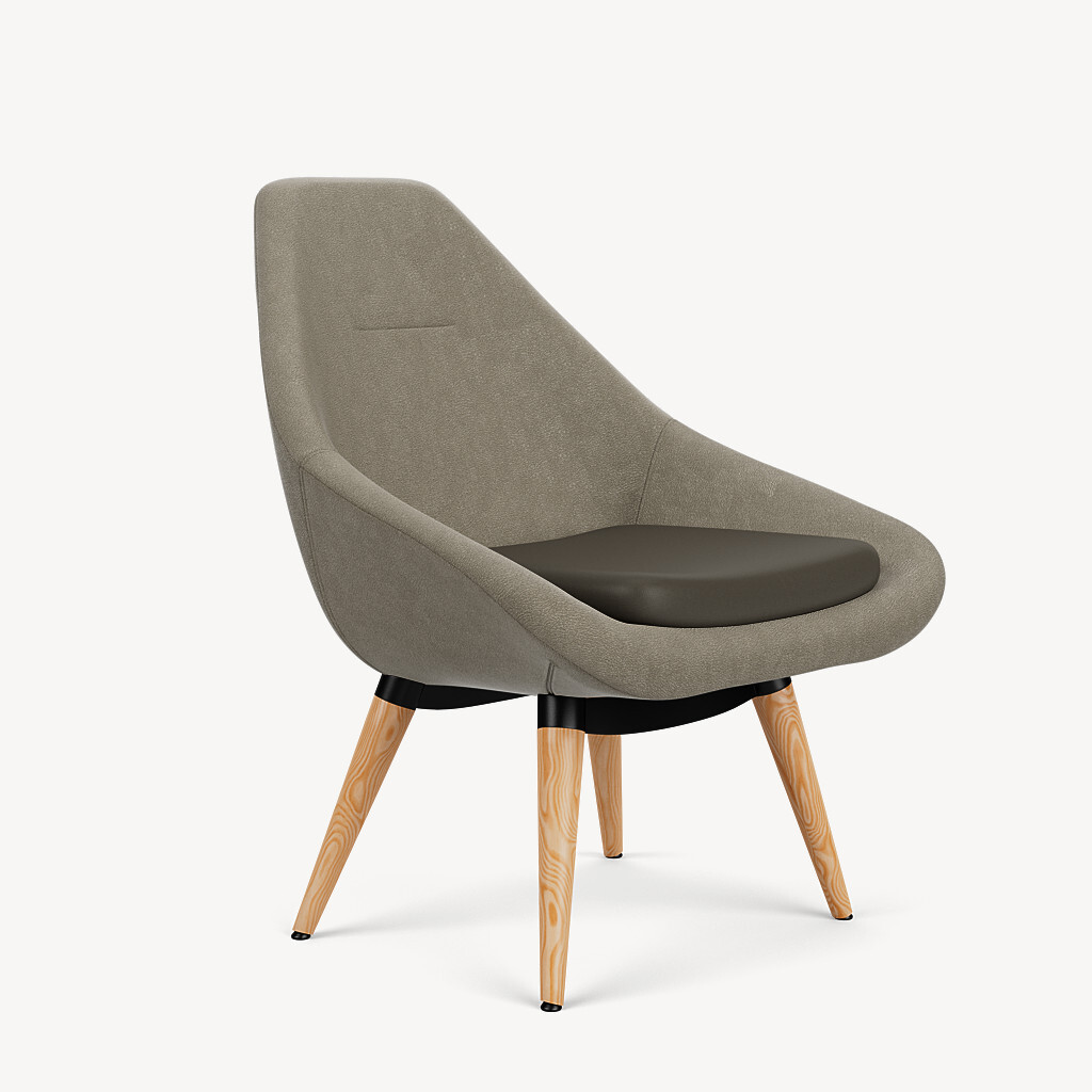 927-suede-dark-brown-oak-4leg-wood-base-front45