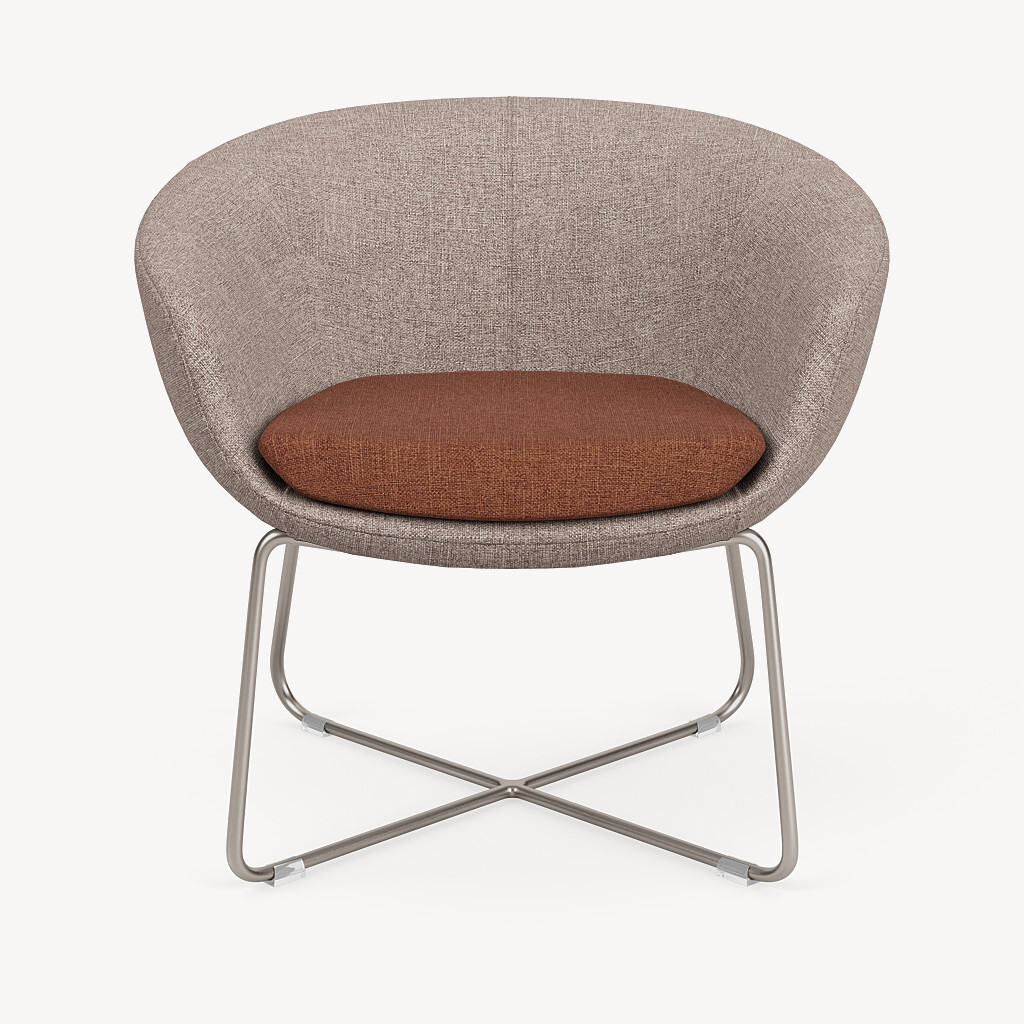 928-two-tone-grey-orange-silver-wire-X-base-front