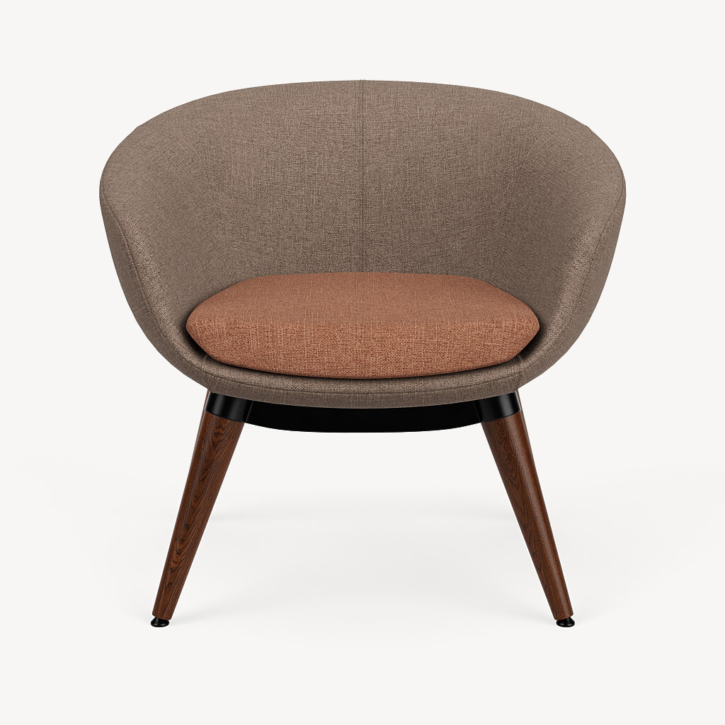 928-two-tone-taupe-orange-walnut-wood-4-leg-base-front