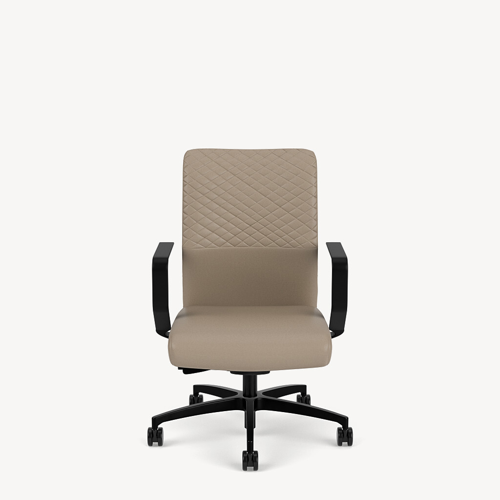181-black-framework-cantilever-arm-taupe-upholstery-front