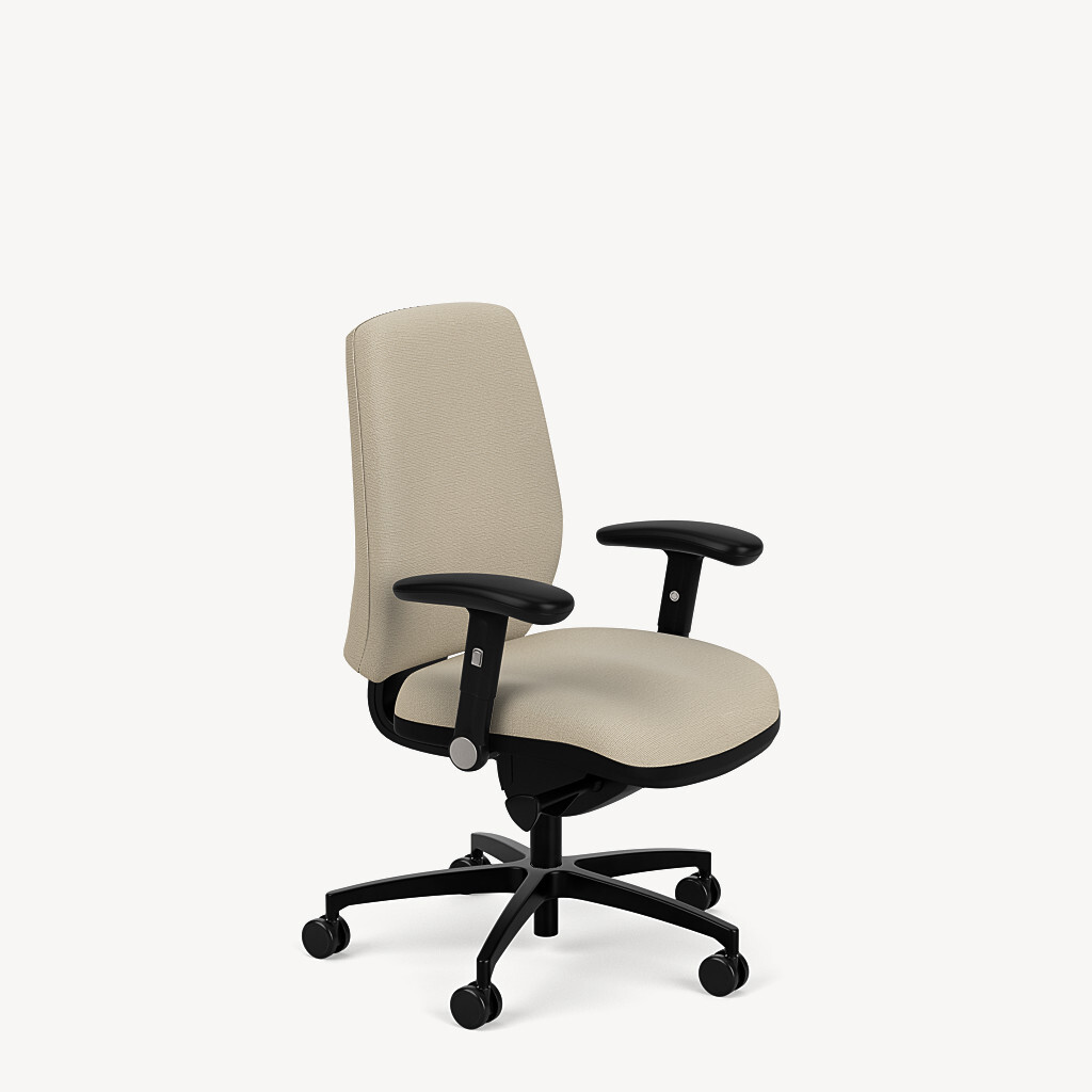 3603-black-rollback-arm-tan-upholstery-front45