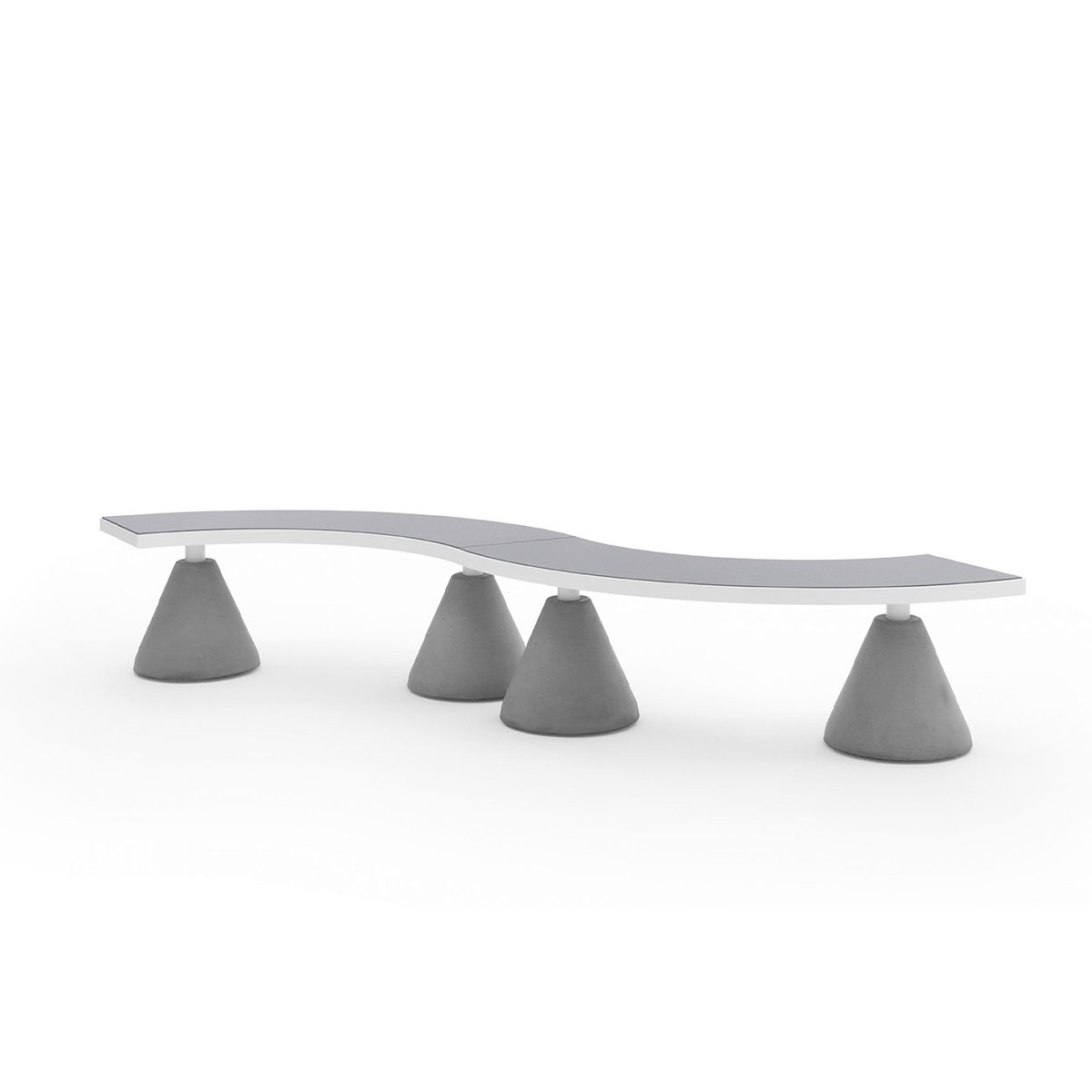 sempreverde-backless-benches-concrete-bases