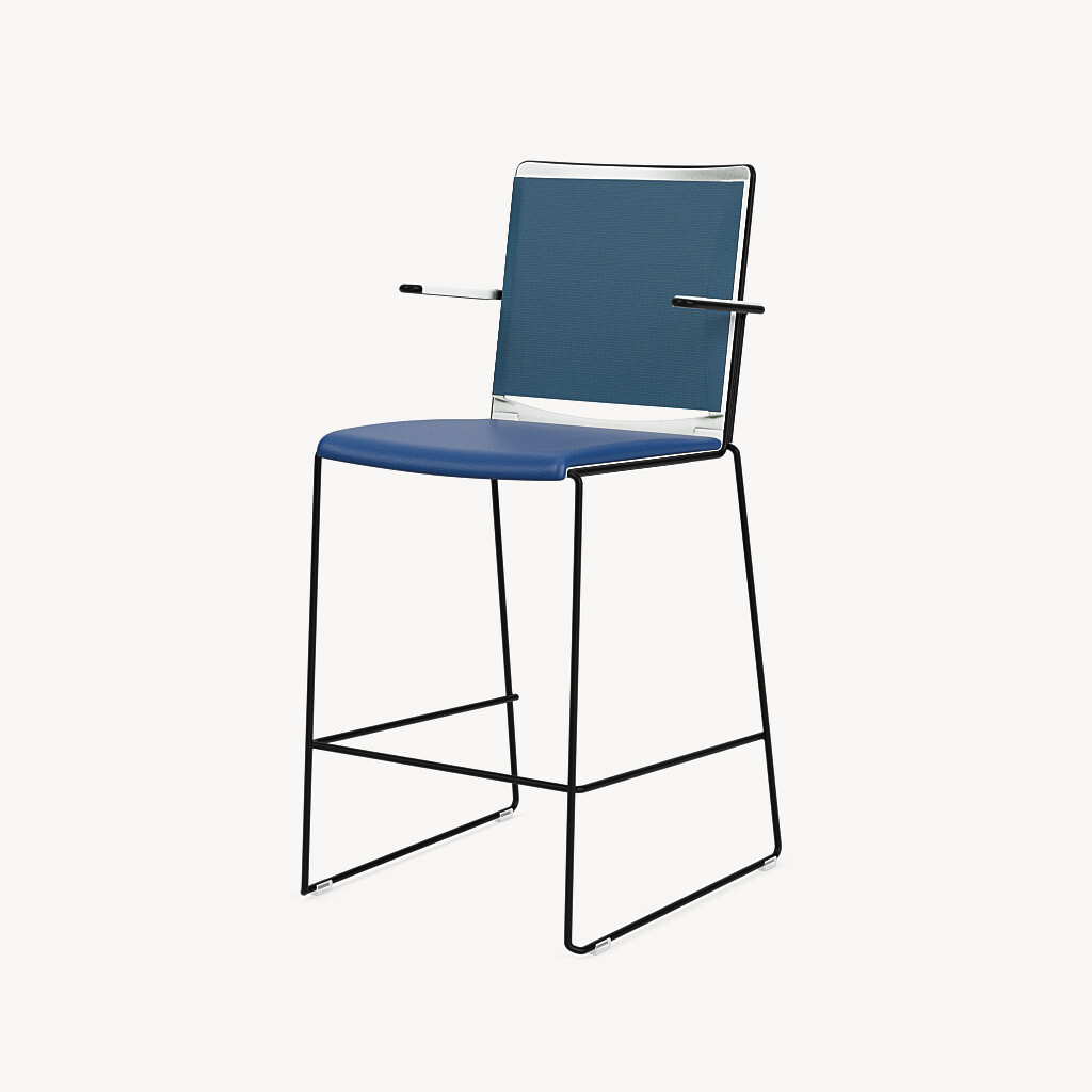 808-black-frame-white-poly-blue-mesh-blue-upholstery-arms-front45