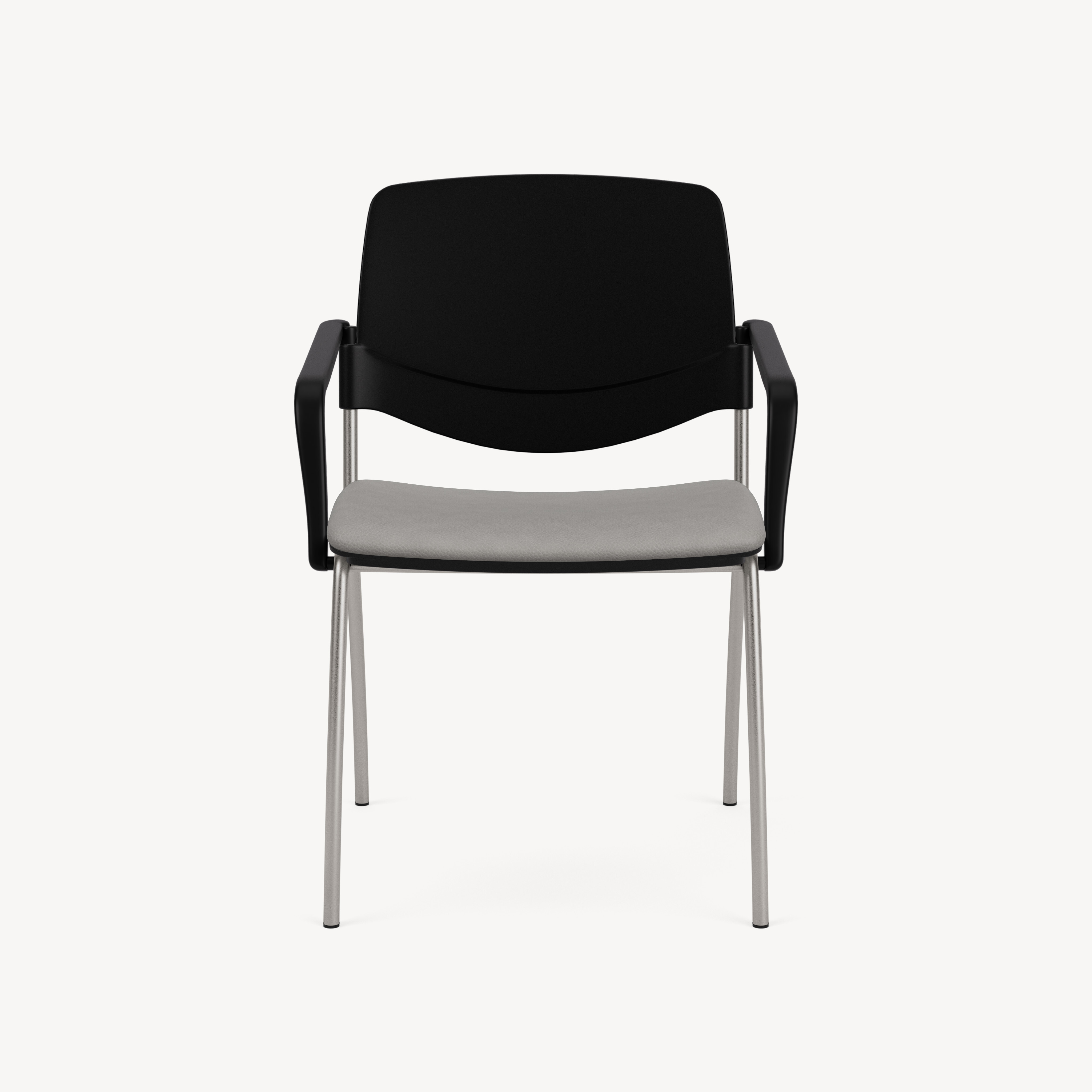 602-black-poly-black-arms-grey-upholstered-seat-front