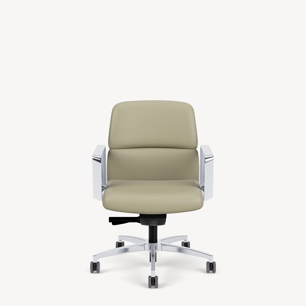 873-taupe-leather-polished-framework-loop-arm-front