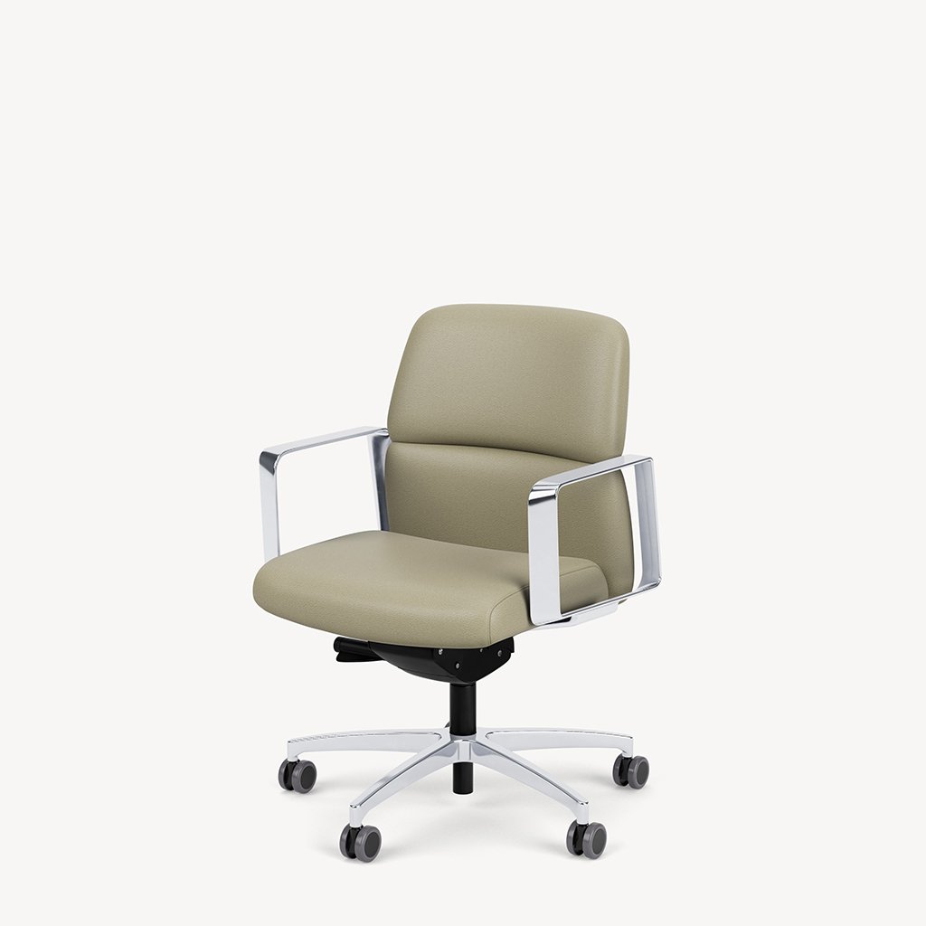 873-taupe-leather-polished-framework-loop-arm-front45