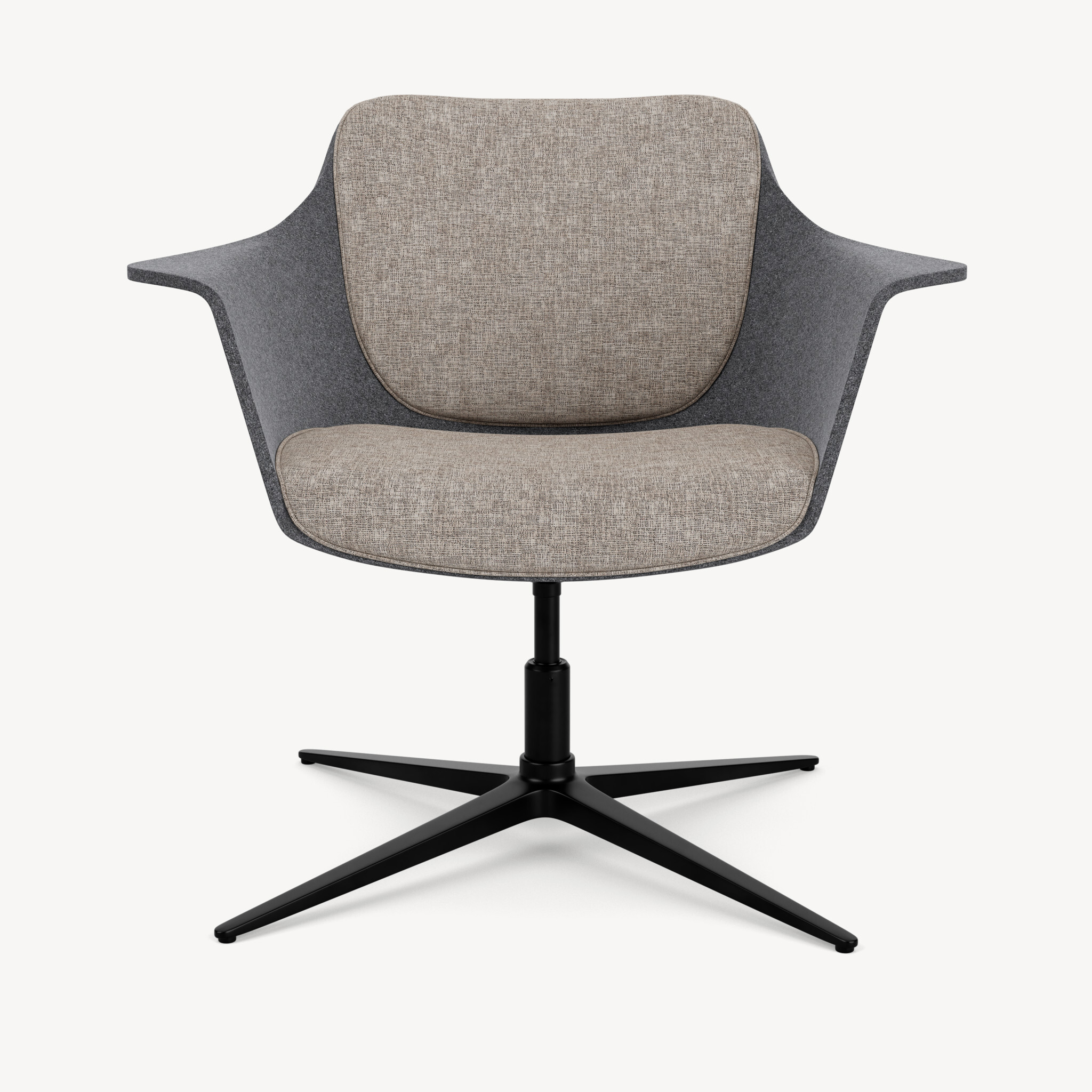258-charcoal-form-fleece-black-4leg-base-light-grey-upholstery-front