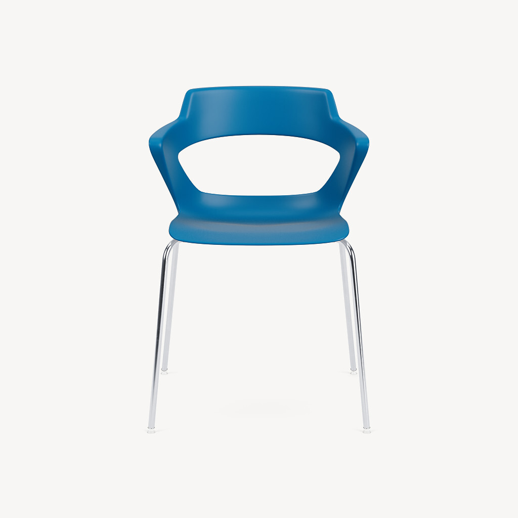 4-leg-chrome-base-blue-poly-front