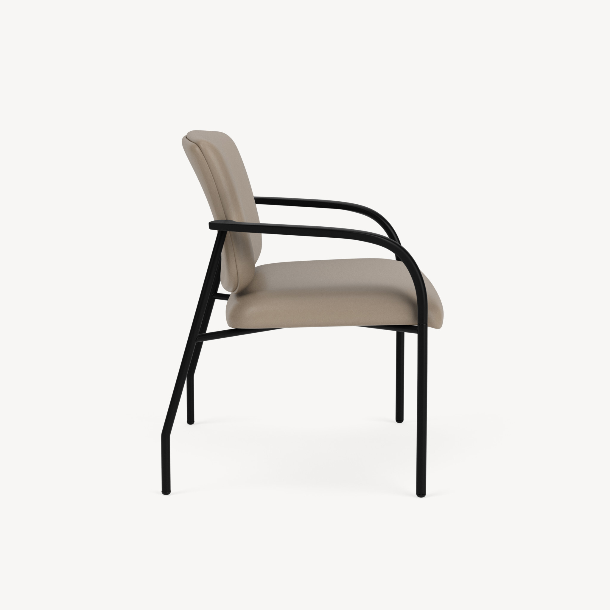307-black-arm-back-frame-taupe-upholstery-side