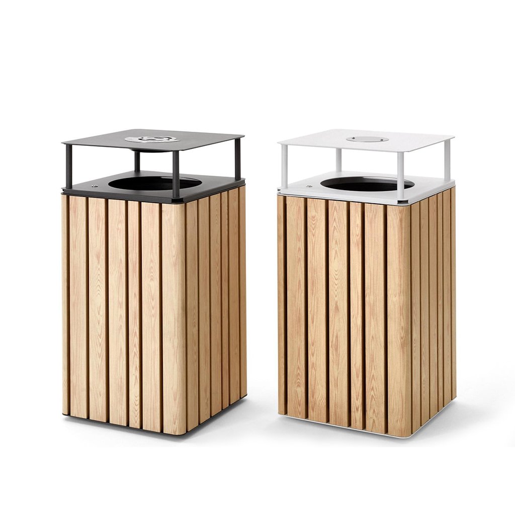 tahoe-litter-bins-with-lids-and-ashtrays-faux-ash-wood
