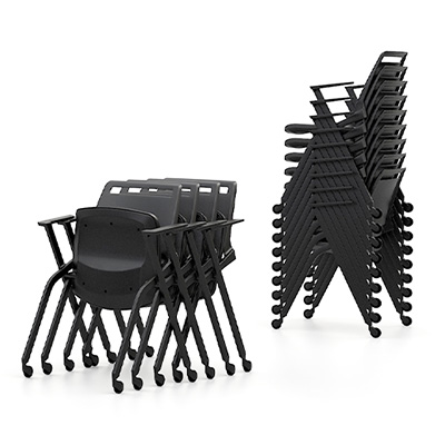 All Ways black poly nesting & stacking