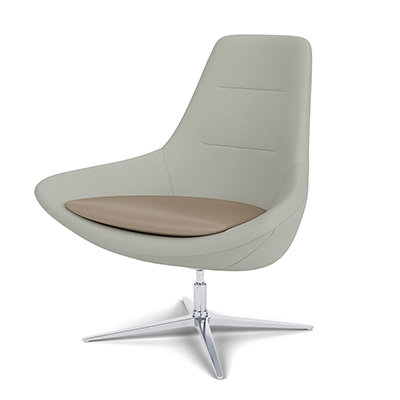 Astro two-tone on a polished 4-leg base