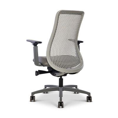 Genie Flex in magnet grey, back view