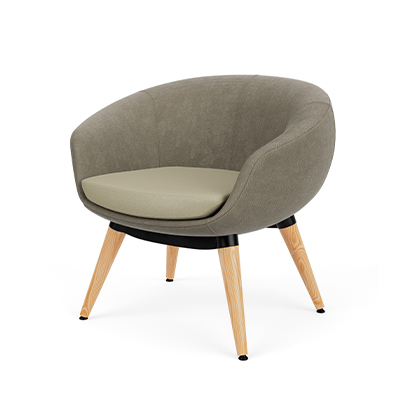 Orbit two-tone oak wood base