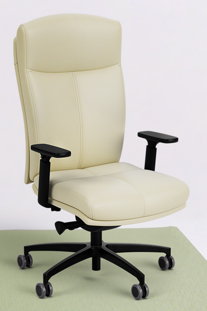 Carmel high back with black framework & adjustable arm