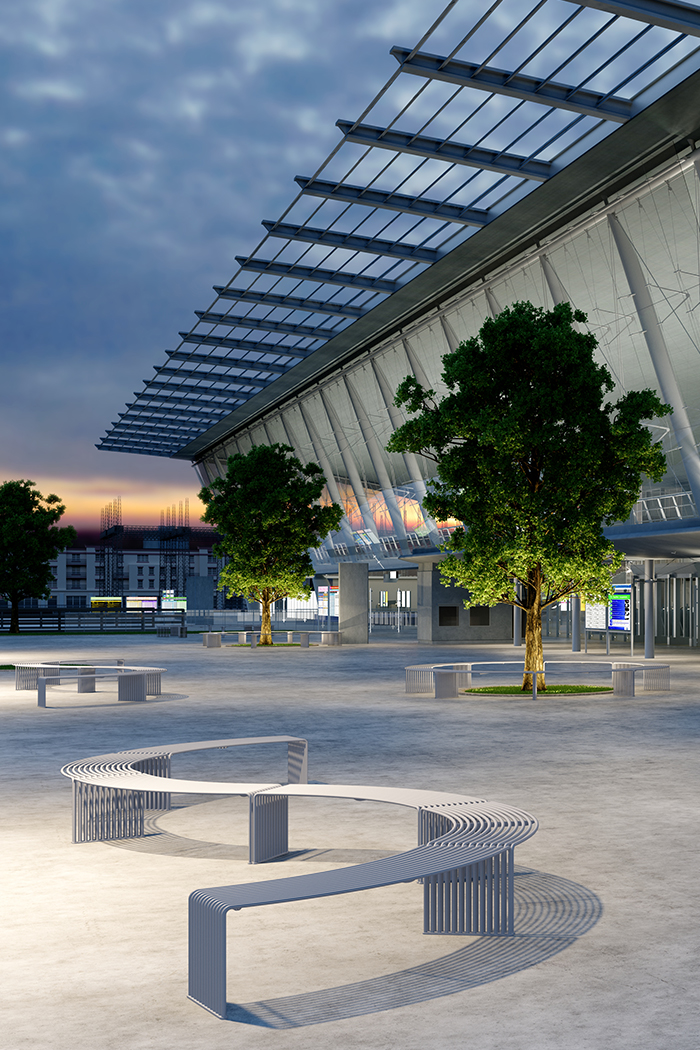 sierra-white-benches-in-healthcare