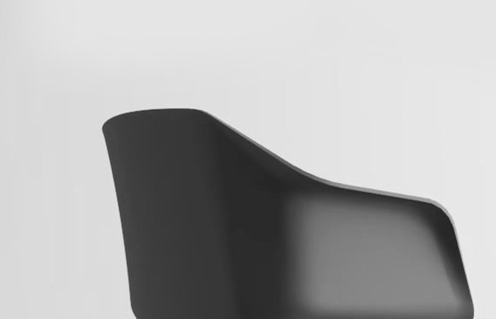 Close up of the Coleurí shell in greyscale