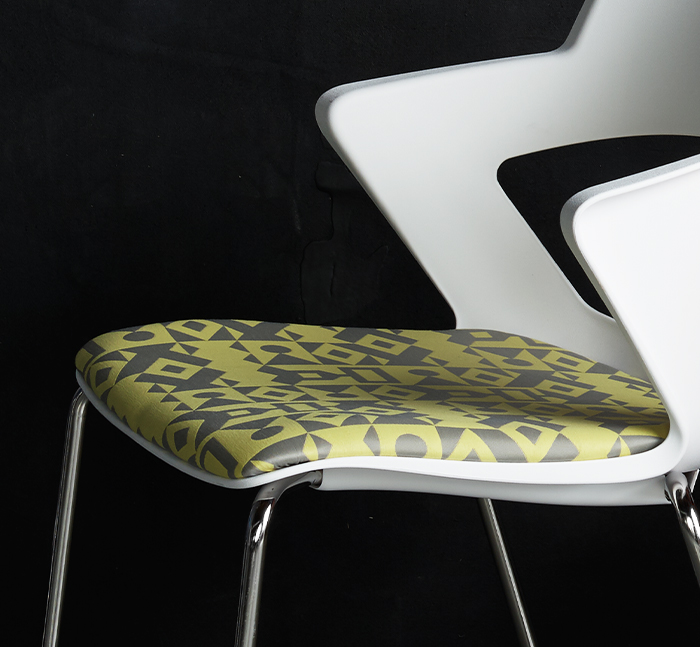 Zee patterned upholstered seat