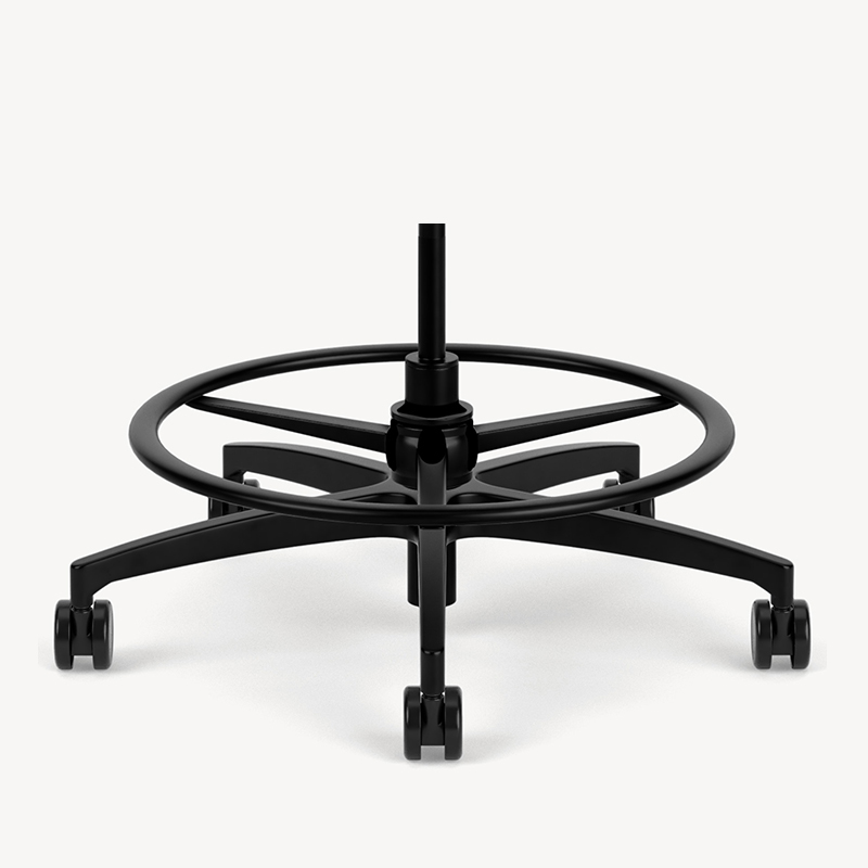 Stool with a black foot ring